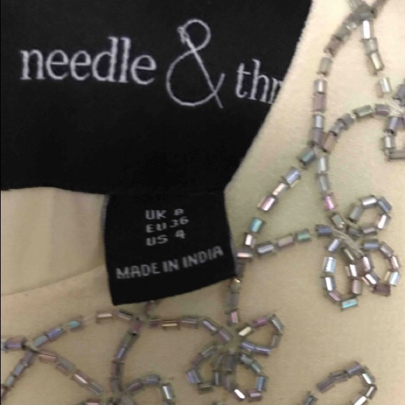 Needle & Thread Linear Motif Embellished Dress - Picture 5 of 8